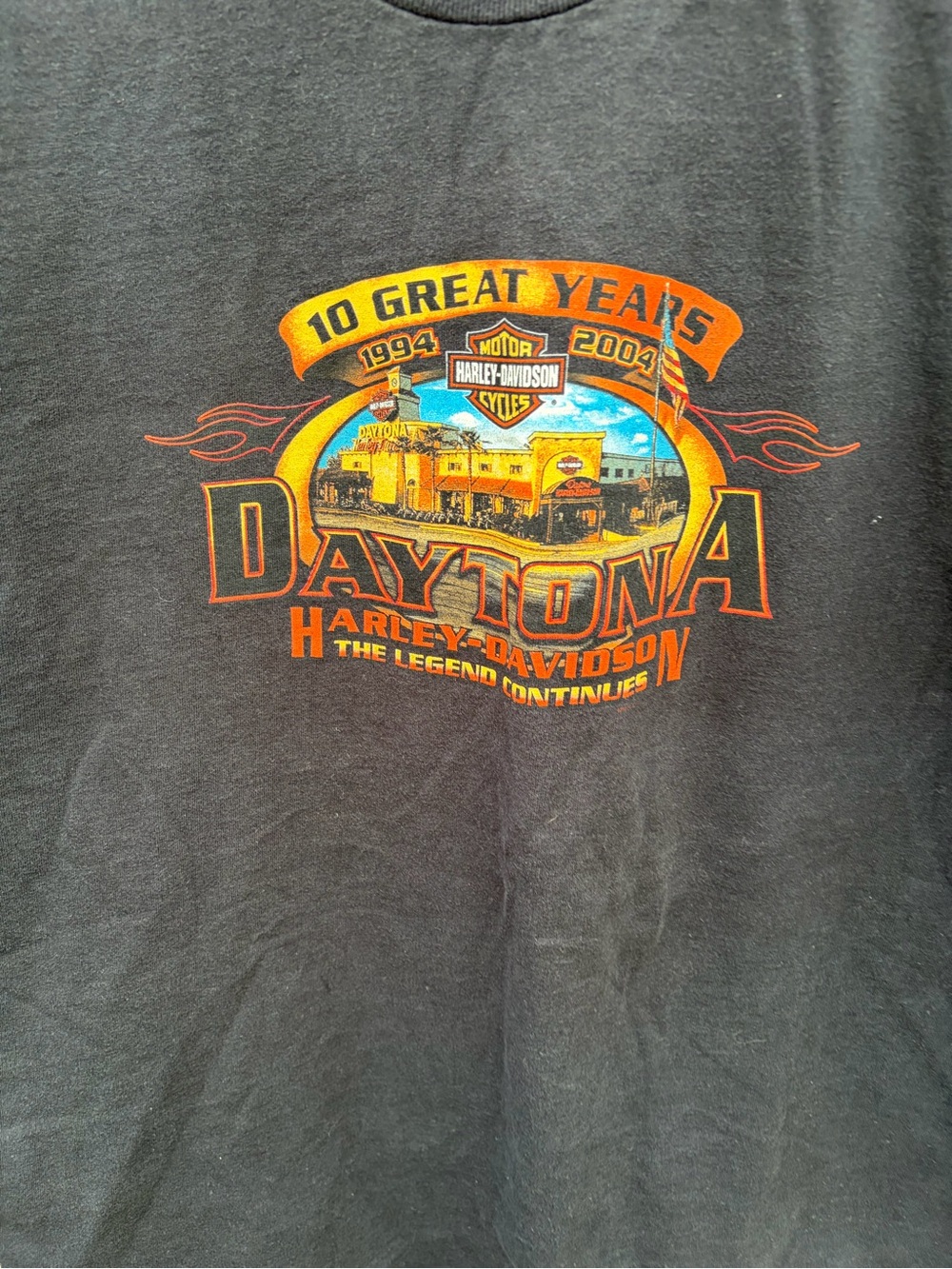 Harley-Davidson Black Daytona Graphic Short Sleeve Tee men’s Size L - Picture 8 of 14